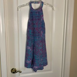 Forever 21 print backless romper. Size small.